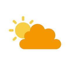 Flat design dusk icon. Vector.