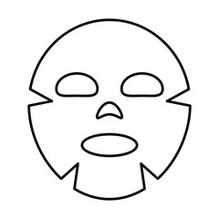 Beauty facial mask icon. Vector.