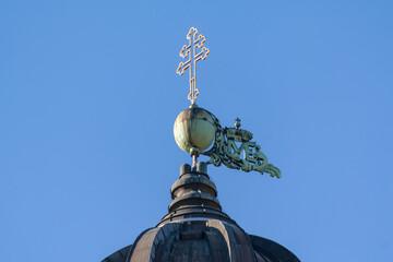 Kreuz auf dem Turm der Theatinerkirche in München