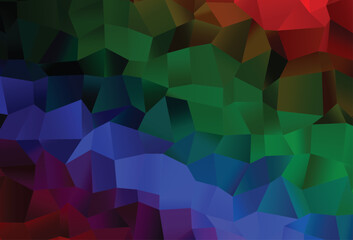 Dark Multicolor, Rainbow vector template with square style.