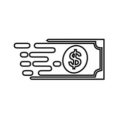 Fast money icon vector, Fast Cash logo template, Money logo designs