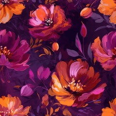 Elegant floral seamless pattern