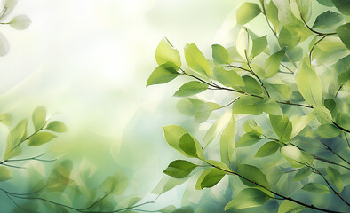 green watercolor foliage abstract background. . spring eco nature