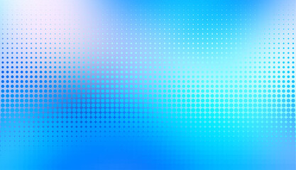 Fototapeta premium Abstract defocused horizontal background with pop art halftone dots. Vector image.