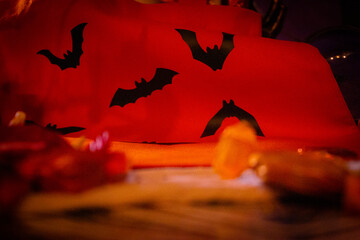 spooky children halloween trick or treat canvas bag