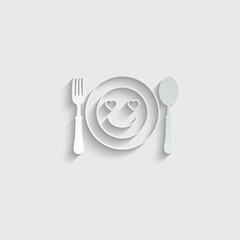 kids food  menu vector icon