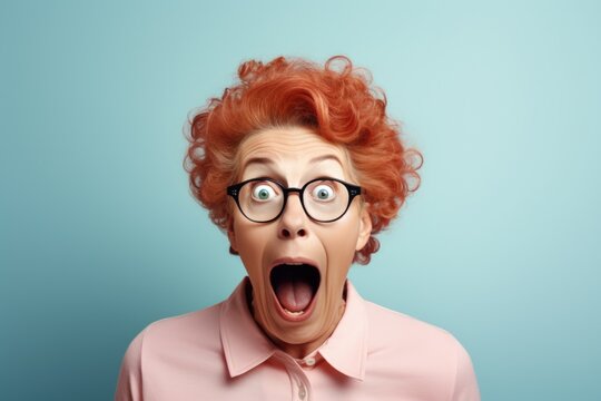 A woman with a surprised expression on her face. Perfect for conveying shock, surprise, or disbelief. Ideal for use in blog posts, articles, or social media content to capture attention and engage rea