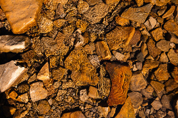 stones under water textured background