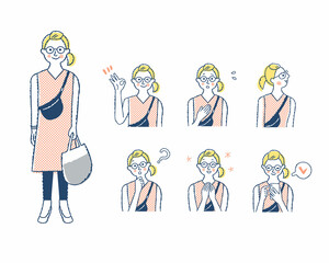 女性の表情_f10　バリエーションセット