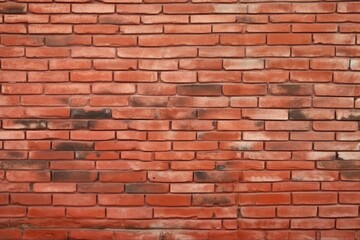 brick wall of red color