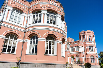 Fototapeta na wymiar Famous Mukhrani Palace close to Georgian capital city Tbilisi