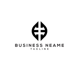 EE  logo design vector template