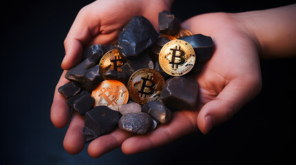 Digital Asset Highlight: Bitcoin Coin Stock Illustration
