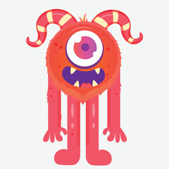 monster halloween collection one-eyed monster