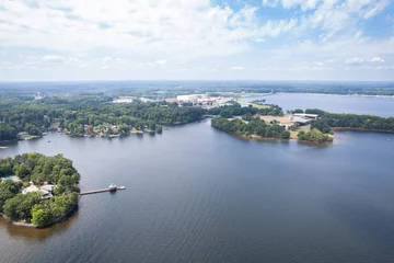 Foto op Canvas Aerial View of Lake Norman, North Carolina © Eifel Kreutz
