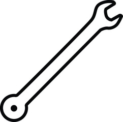 Wrench Icon Vector Template Logo Design Illustration Design