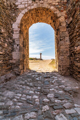 Obraz premium Part of the castle of Methoni in southern Peloponnese, Messinia, Greece