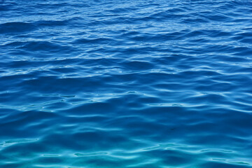 Seawater surface with small waves and gradient colors