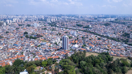 Aerial view of the Freguesia do  O. In São Paulo, SP