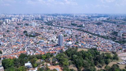 Fototapeta premium Aerial view of the parish of O. In São Paulo, SP