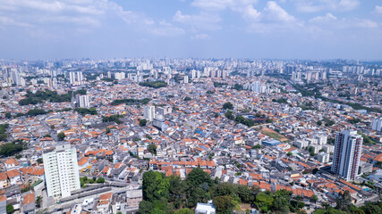 Naklejka premium Aerial view of the parish of O. In São Paulo, SP