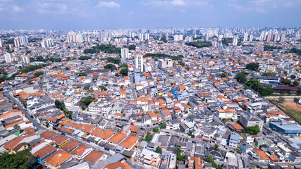 Aerial view of the parish of O. In São Paulo, SP