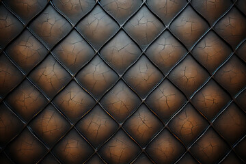 Fototapeta premium leather diamond pattern interior home wallpaper