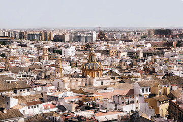 Fototapeta premium View of the city of Seville from the Giralda Tower