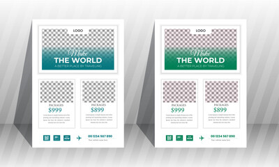 Travel Flyer, Modern Travel Flyer Template Design