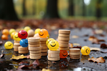 Uplifting illustration celebrating World Smile Day, featuring cheerful and diverse characters, spreading positivity and joy through vibrant colors