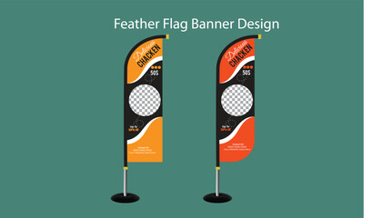 Food Feather Flag design © Graphic Aerial