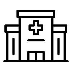 Obraz premium Hospital icon
