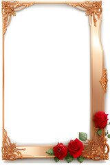 Obraz premium Flower Border Frame PNG Image Transparent Background