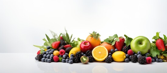 Fruits and veggies that are new With copyspace for text