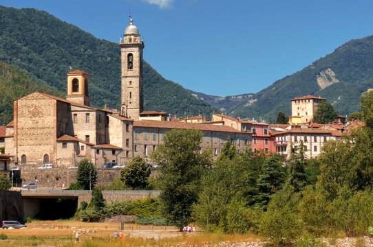 Medieval village of Bobbio in the province of Piacenza.