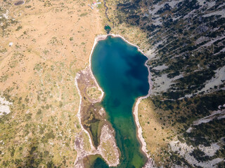 Aerial view of Fish lakes, Rila mountain, Bulgaria