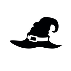 Witch's hat on white background