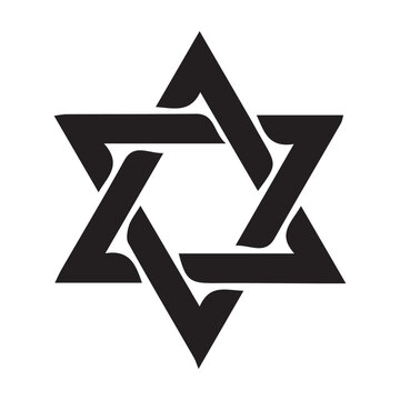 black star of david symbol clip art preview