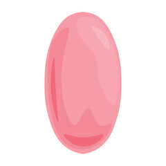 Capsule with medicine on white background