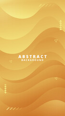 Fototapeta na wymiar Abstract Gradient yellow gold liquid background. Modern background design. Dynamic Waves. Fluid shapes composition. Fit for website, banners, brochure, posters
