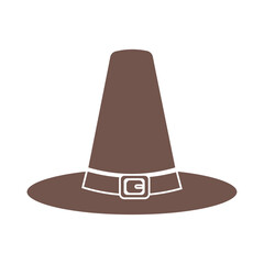 Farmer's hat on white background