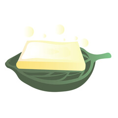 Soap bar on white background