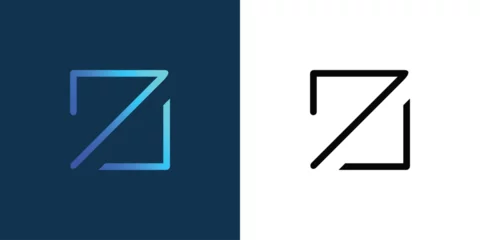 Foto op Plexiglas Simple letter Z logo design with full collor concept  premium vector © arif