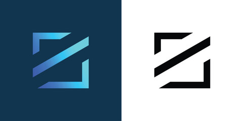 Simple letter Z logo design with full collor concept| premium vector