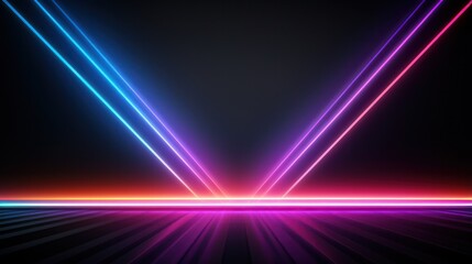 Fototapeta premium Design Background for Bursting Lights in Neon Colors