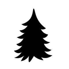 Christmas tree on white background