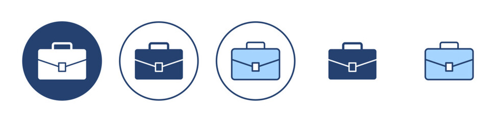 Briefcase icon vector. suitcase sign and symbol. luggage symbol.