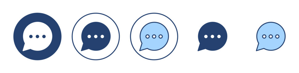 Chat icon vector. speech bubble sign and symbol. comment icon. message