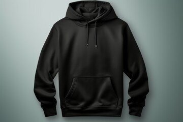 Solid color hoodie mockup for design. Blank with space for text or print, copy space - obrazy, fototapety, plakaty