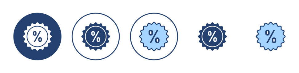 Discount icon vector. Discount tag sign and symbol